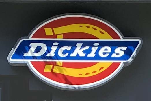 Sign at Dickies shop on London's Carnaby Street