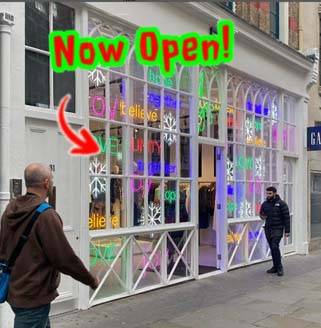 New shop on Long Acre in London