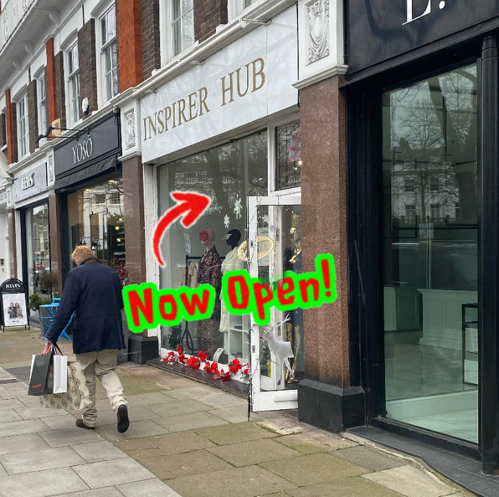 Inspirer Hub shop open on Fulham Road in London