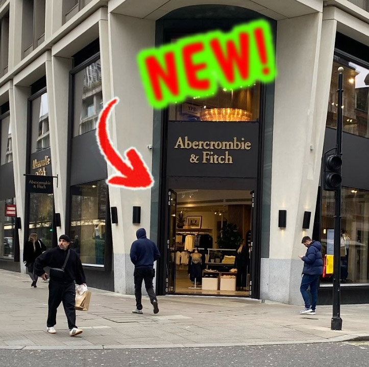 New Abercrombie and Fitch store in London