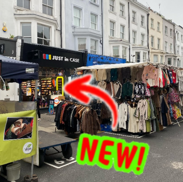 New phone accessories shop open on London's Portobello Road