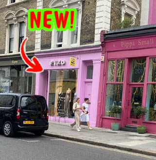 New shop on Westbourne Grove in London's Notting Hill