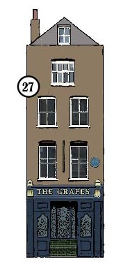 The Grapes riverside pub in London's Limehouse