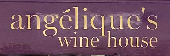 Sign at Angelique's Wine House on St. Christopher's Place