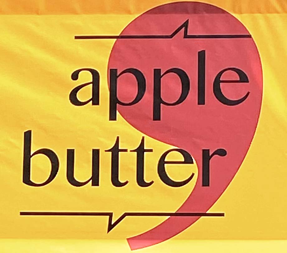 Sign at Apple Butter cafe on Monmouth Street at Seven Dials in London