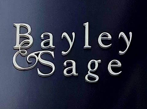 Bayley and Sage sign on Kensington Church Street