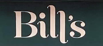 Bill's restaurant sign on Brewer Street in Soho