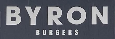 Sign at Byron burger restaurant on Wellington Street, Covent Garden