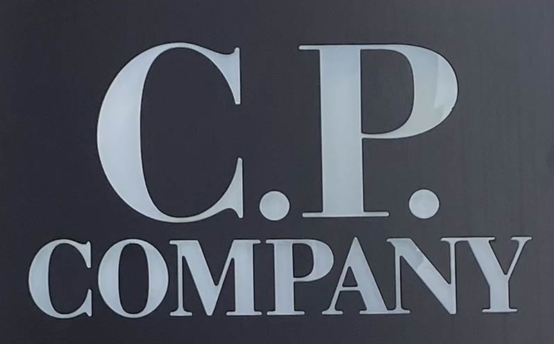 C.P. Company shop sign on Brewer Street in London's Soho