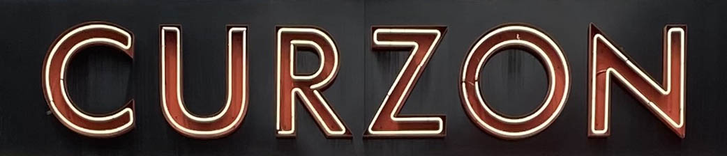 Sign at Curzon cinema on Shaftesbury Avenue in London