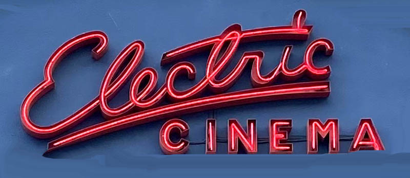 Sign at the Electric Cinema on Portobello Road