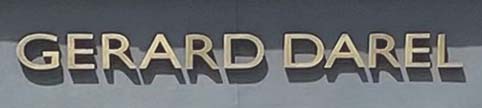 Sign at Gerard Darel shop on King's Road in London's Chelsea