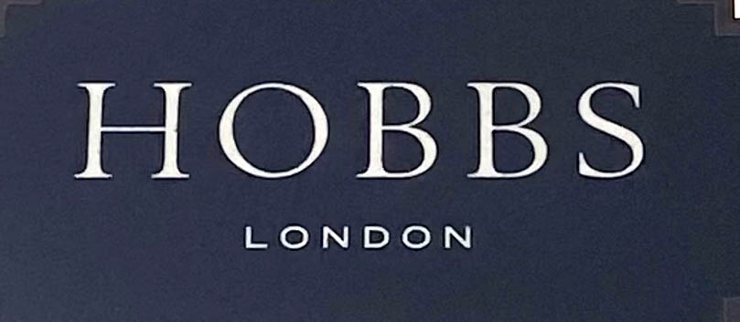 Hobbs shop sign in Kensington