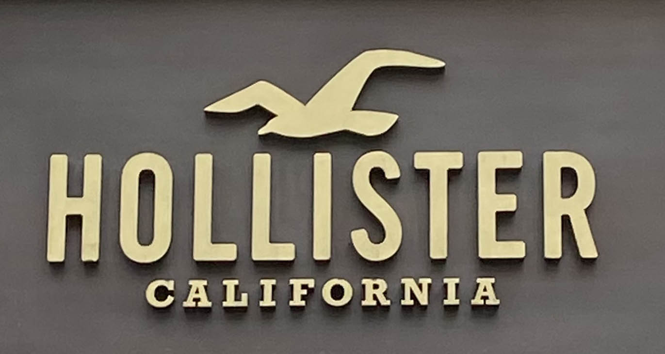 Sign at Hollister store on Regent Street