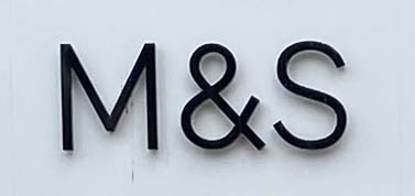 Sign at M&S store on Chelsea's Kings Road