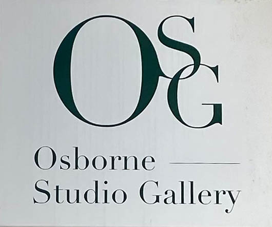 Sign at Osborne Studio Gallery on Motcomb Street in London's Knightsbridge / Belgravia