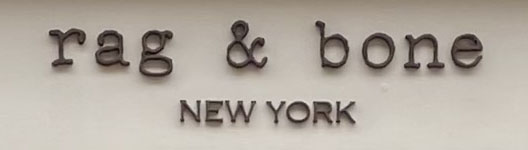 Rag and Bone shop sign on London's Beak Street