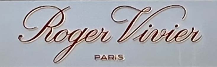 Sign at Roger Vivier shoe shop on London's Sloane Street