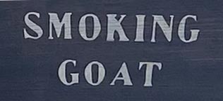 Sign at Smoking Goat restaurant on Shoreditch High Street