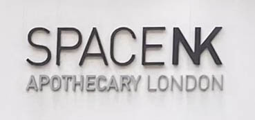 SpaceNK shop sign on Kensington Church Street