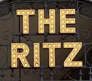 Sign at The Ritz hotel on London's Piccadilly