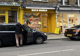 Shopping on Charing Cross Road in London