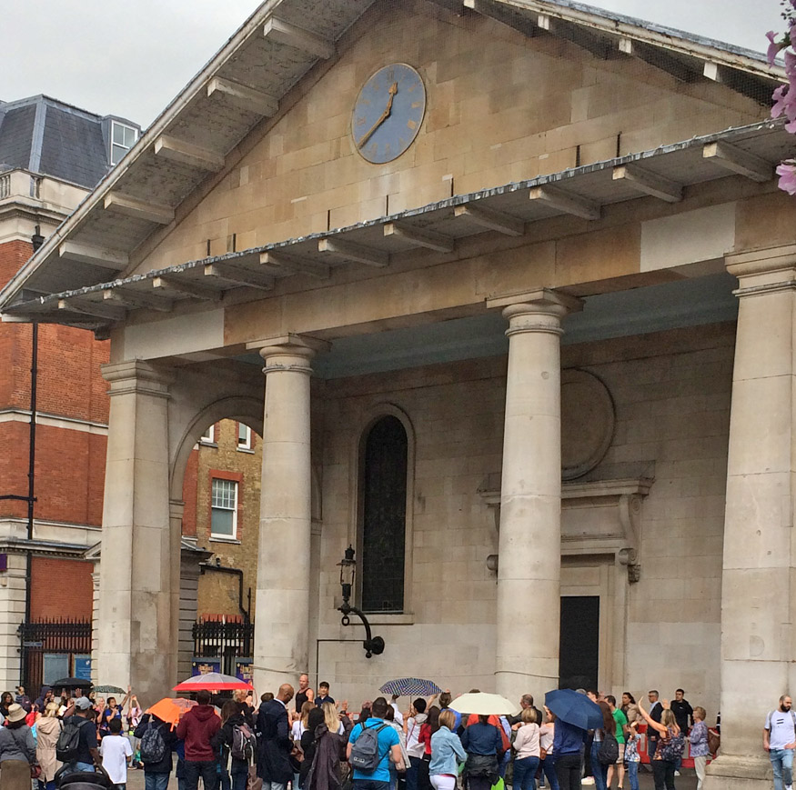 St Mark's Church on The Piazza at Covent Garden in London