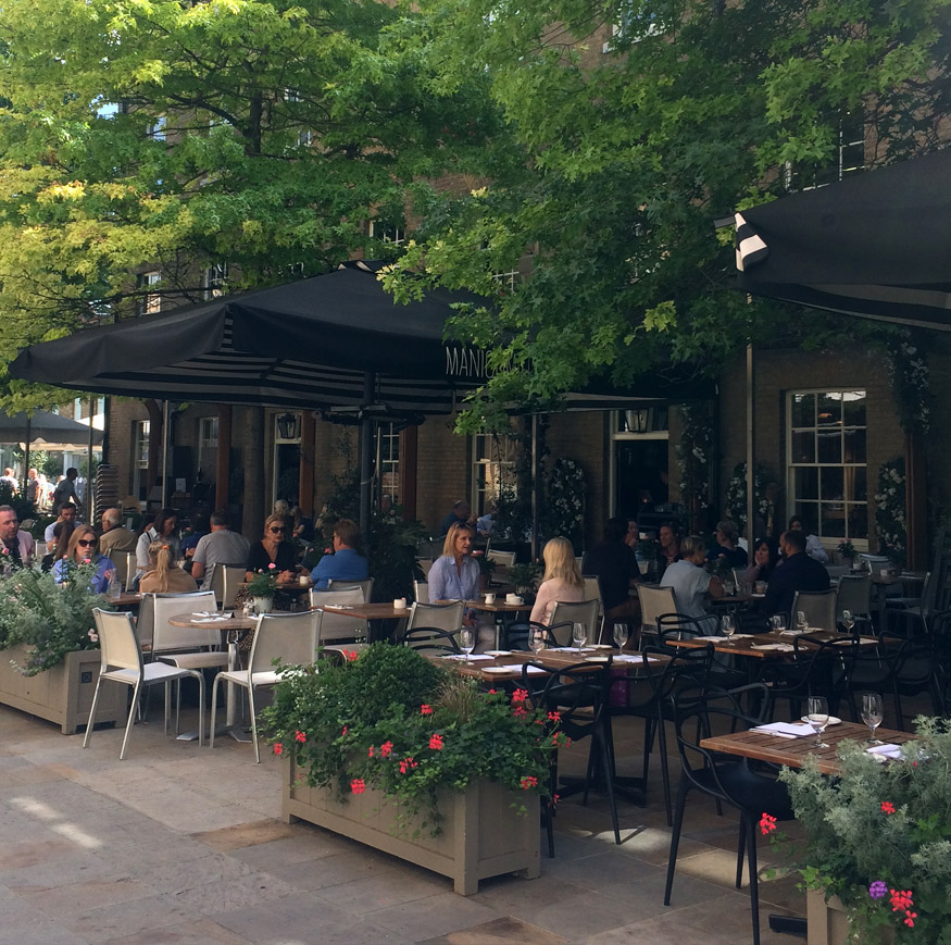 Manicomio restaurant on Duke of York Square in London's Chelsea