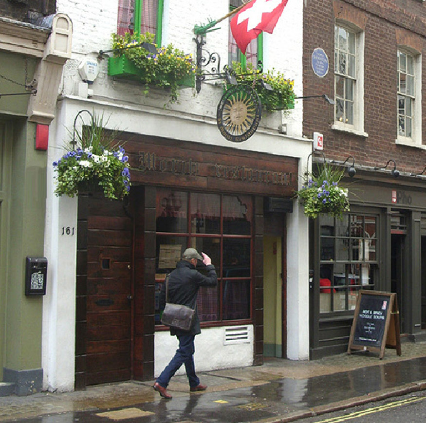 Saint Moritz Swiss restaurant in London's Soho