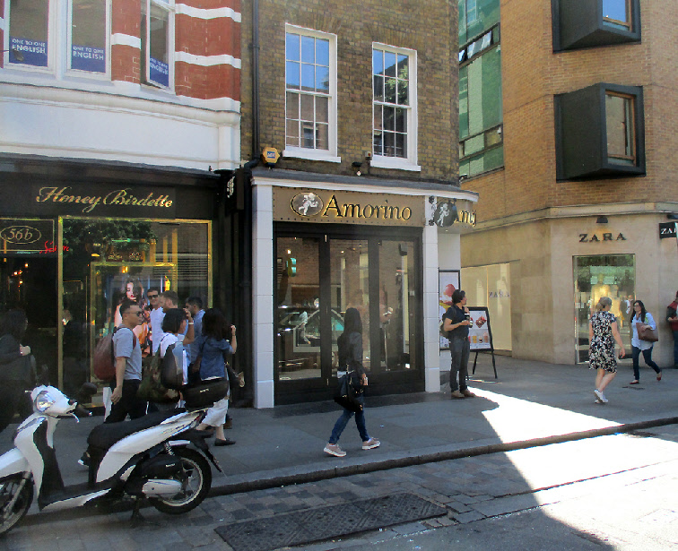 Amorino Gelateria on Long Acre in Covent Garden