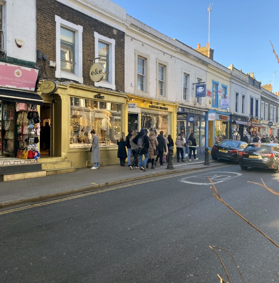 Backstage Originals shop on Pembridge Road in Notting Hill