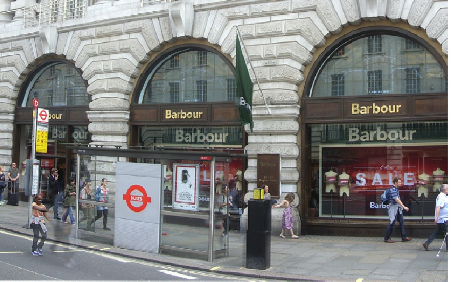 barbour store london oxford street 