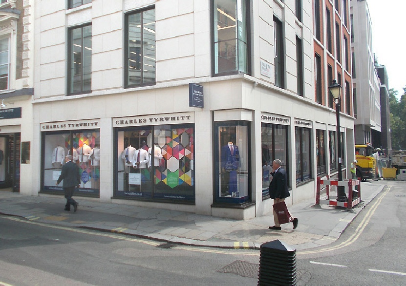 Charles Tyrwhitt shirts shop on Jermyn Street in St. James’s