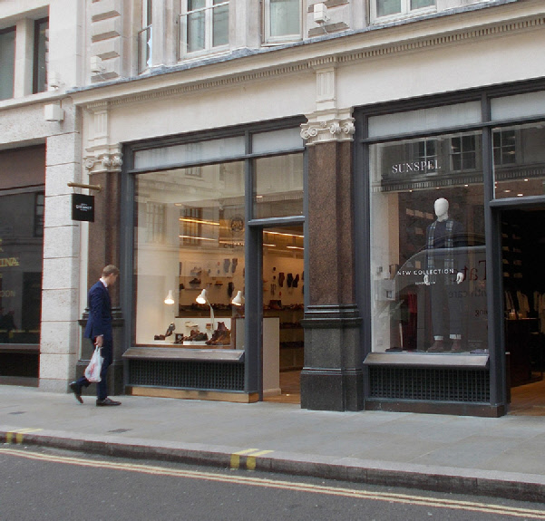 Cheaney shoe shop in London's Jermyn Street