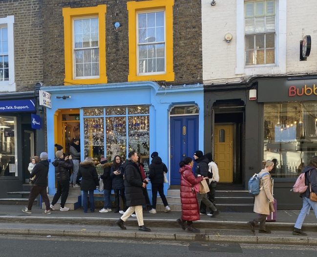 Cheeky Scone shop on Pembridge Road in London’s Notting Hill