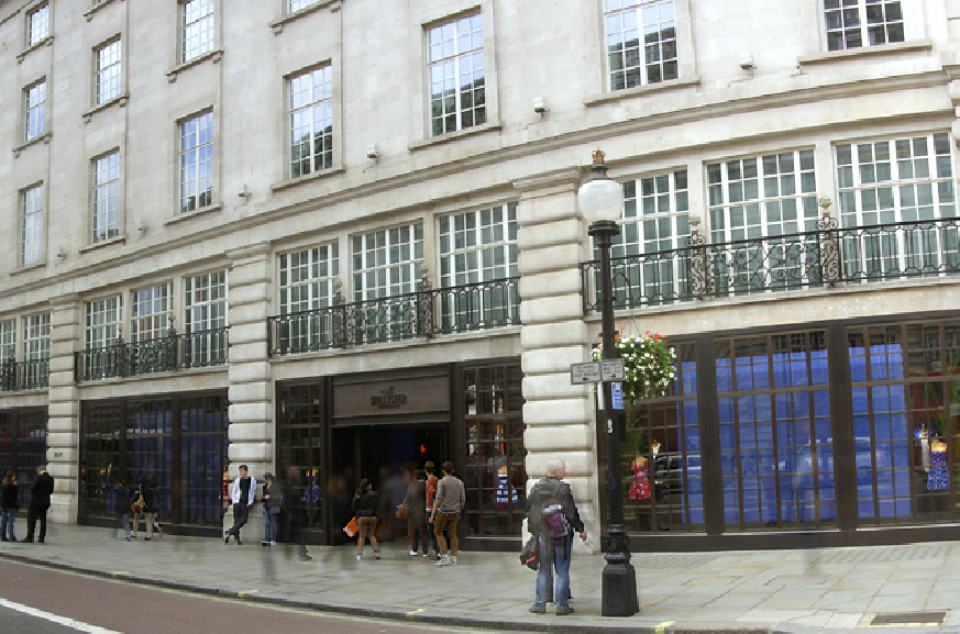 Hollister fashions store on London’s Regent Street