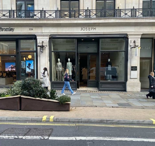 Joseph womenswear shop on Regent Street in London's West End