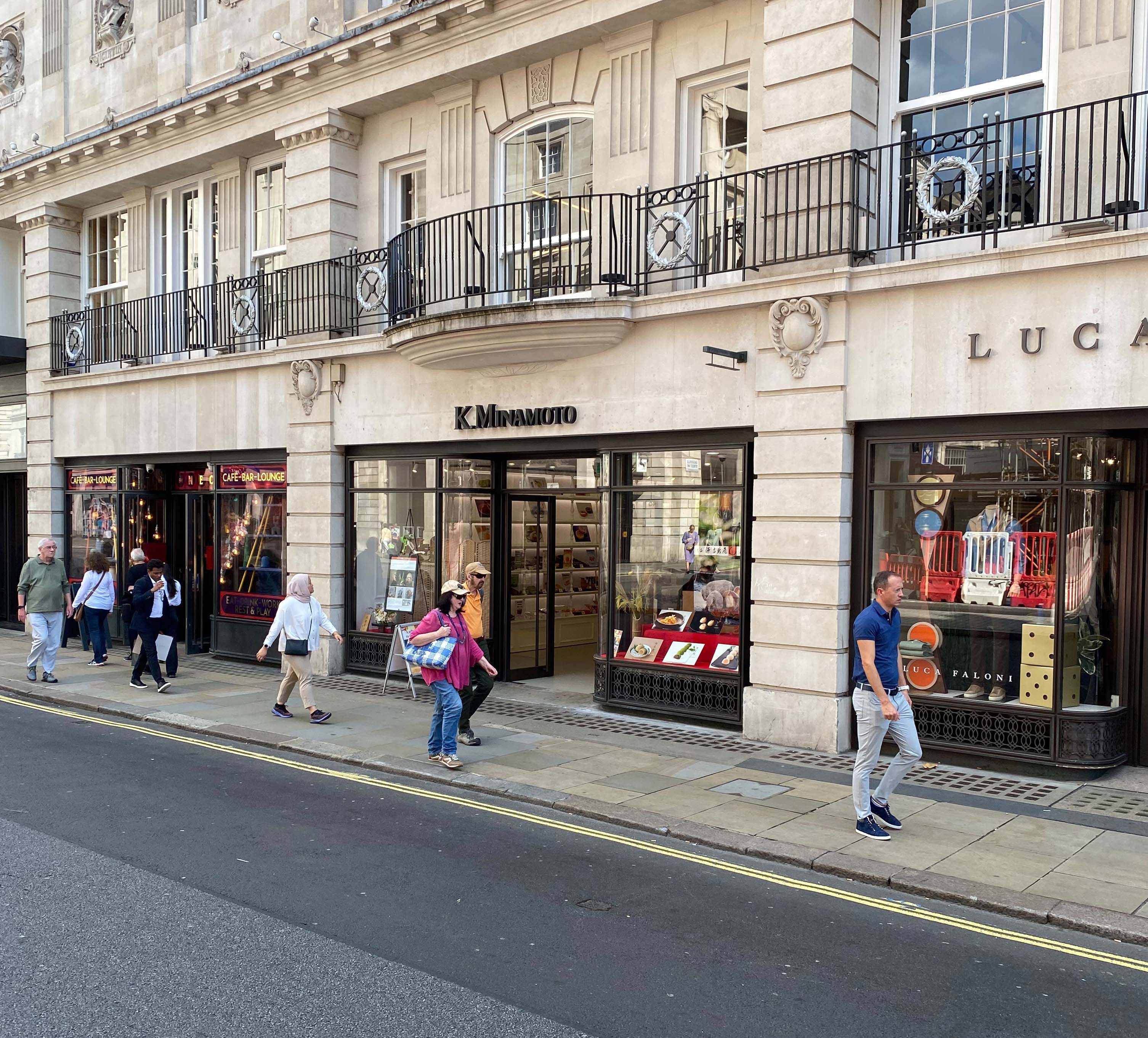 K.Minamoto confectionery shop on Piccadilly in London