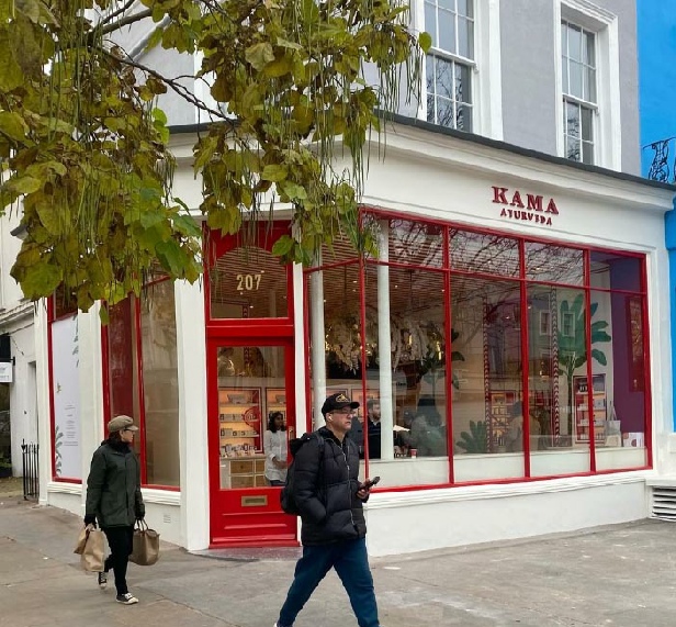 Kama Ayurveda boutique in London's Notting Hill