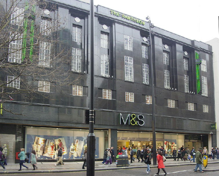 Marks & Spencer clothing store on London’s Oxford Street