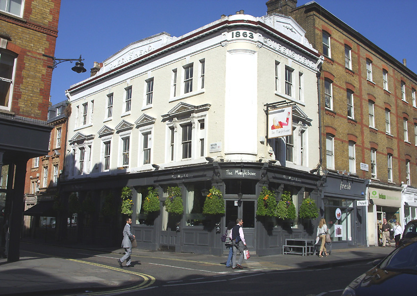 The Marylebone pub on Marylebone High Street in London