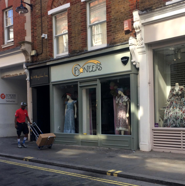 O Pioneers womenswear shop on Marylebone Lane