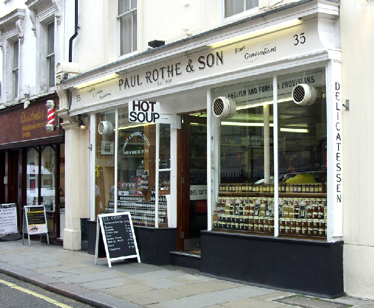 Paul Rothe & Son delicatessen on London’s Marylebone Lane