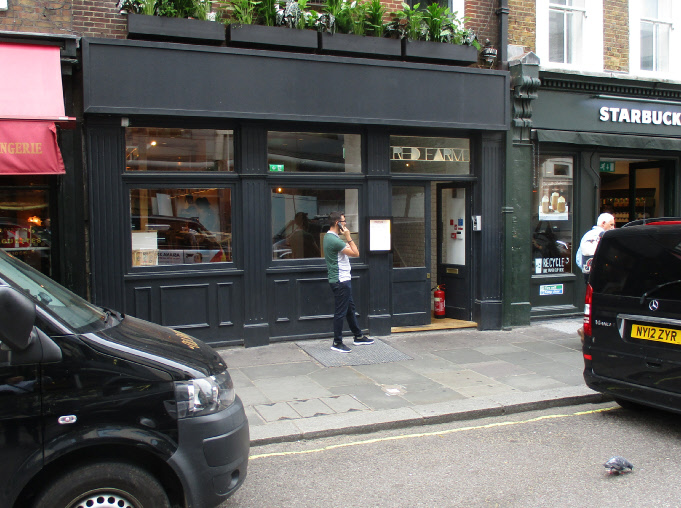 Redfarm restaurant on Russell Street in London's Covent Garden
