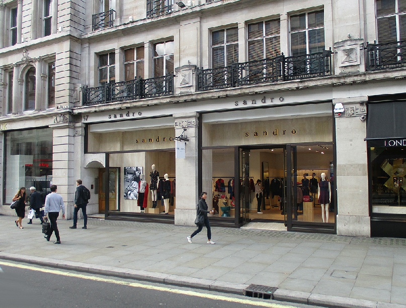Sandro womenswear shop on London's Regent Street