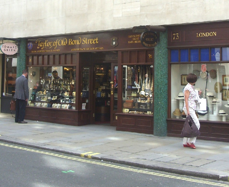 Taylor of shop grooming men\'s on Street London Old Bond in Jermyn Street
