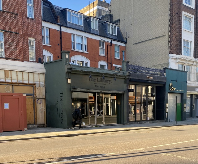 The Library fashions shop on Brompton Road in London