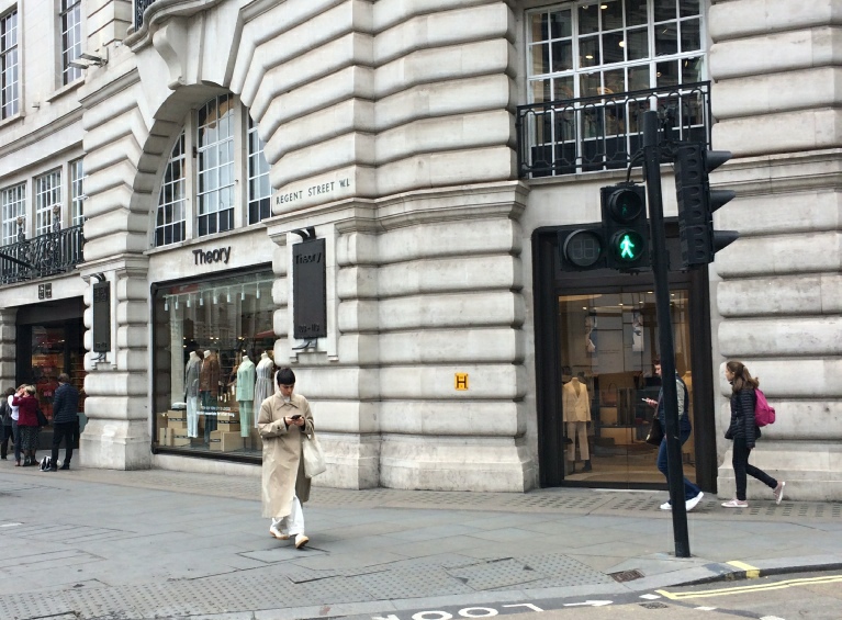 Theory clothing store on London’s Regent Street