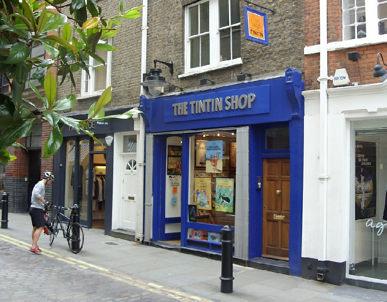 The Tintin Shop on Floral Street in London's Covent Garden