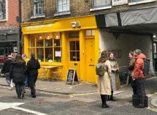 Restaurants on D'Arblay Street in London's Soho